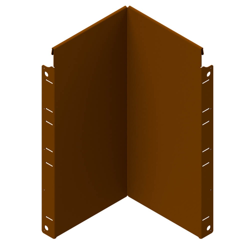 Reverse Corner Piece (open) H560 x 255 x 255mm - Weathering Steel