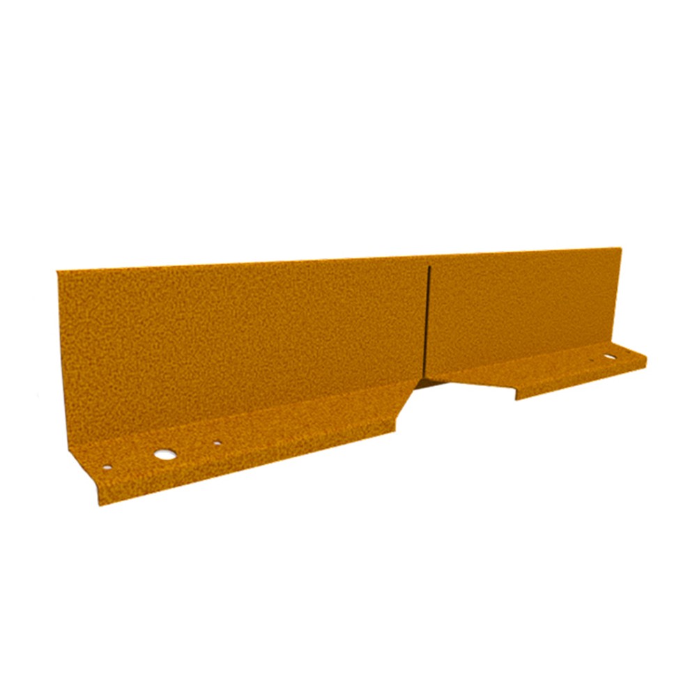 Zero-Flex Corner Piece H100 x 250 x 250 mm - Weathering Steel