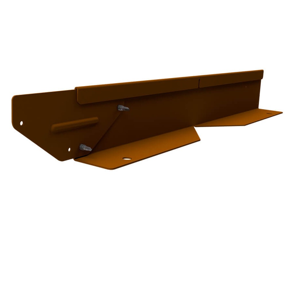 Zero-Flex & Flex Corner Piece H75mm x 250 x 250mm - Weathering Steel