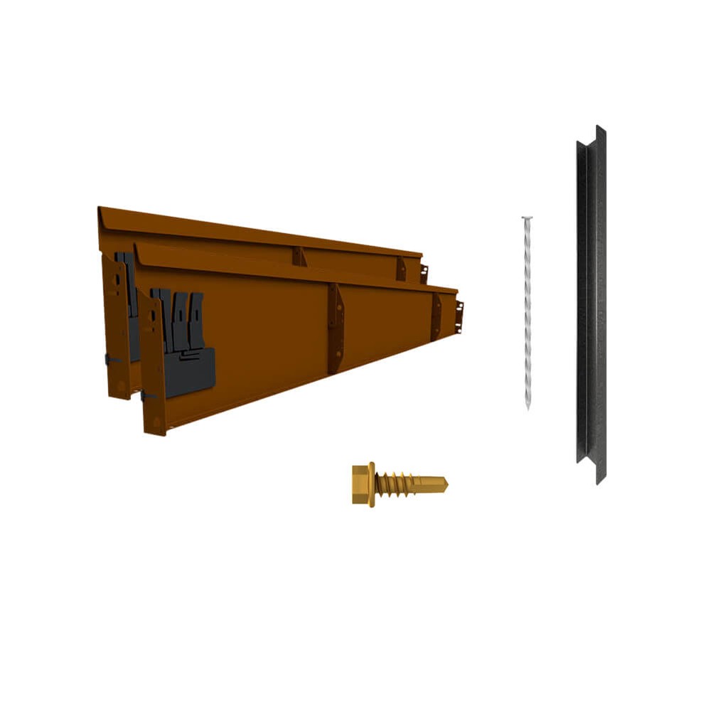 Rigid Raised Garden Bed H240 x L2160mm - Weathering Steel - 2 Piece Kit