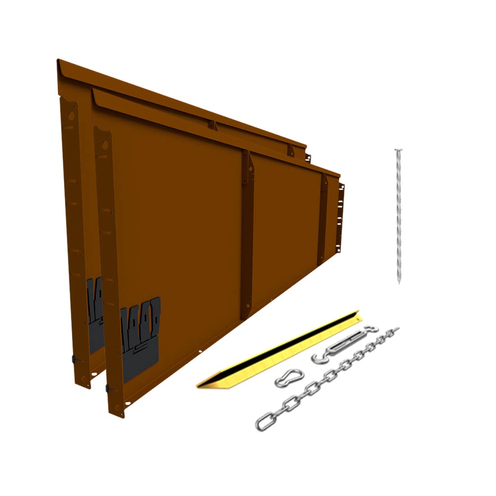 Rigid Raised Garden Bed H560 x L2160mm - Weathering Steel - 2 Piece Kit