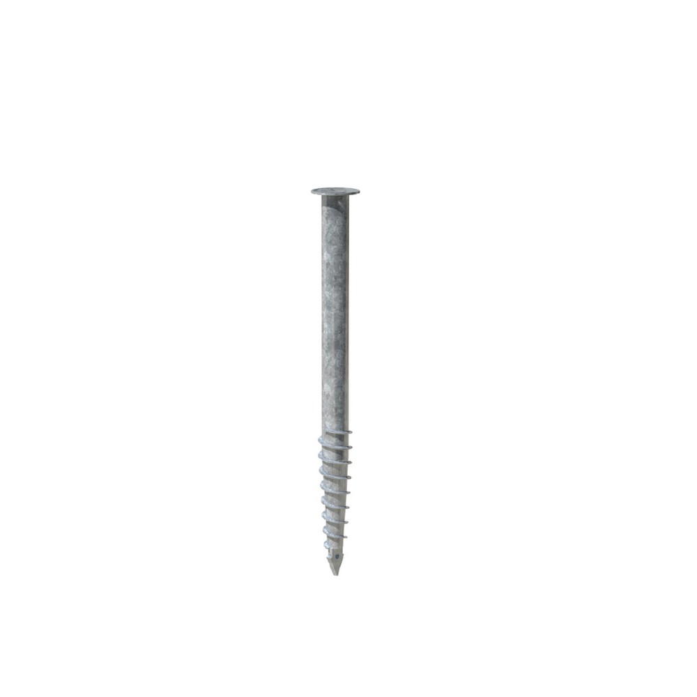 Ground Screw - F200 - 1050 x 76mm Galvanised Steel to DIN ISO 1461