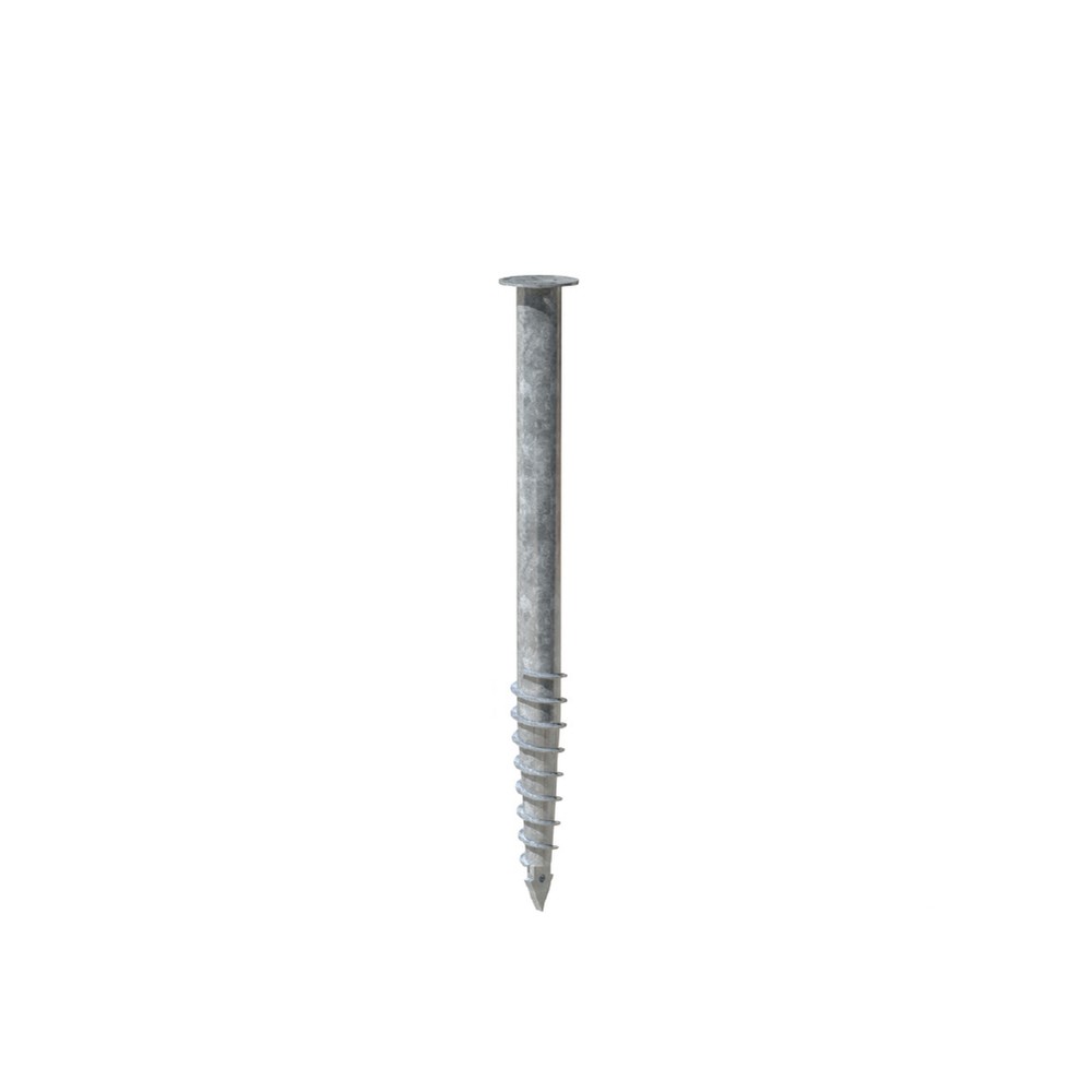 Ground Screw - F200 - 1250 x 76mm Galvanised Steel to DIN ISO 1461