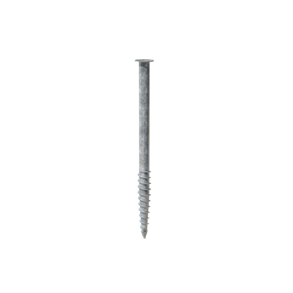 Ground Screw - F200 - 1550 x 76mm Galvanised Steel to DIN ISO 1461