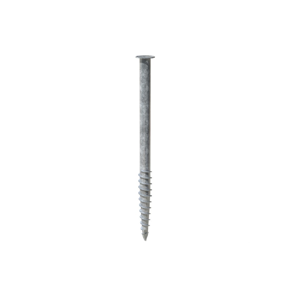 Ground Screw - F200 - 1750 x 76mm Galvanised Steel to DIN ISO 1461