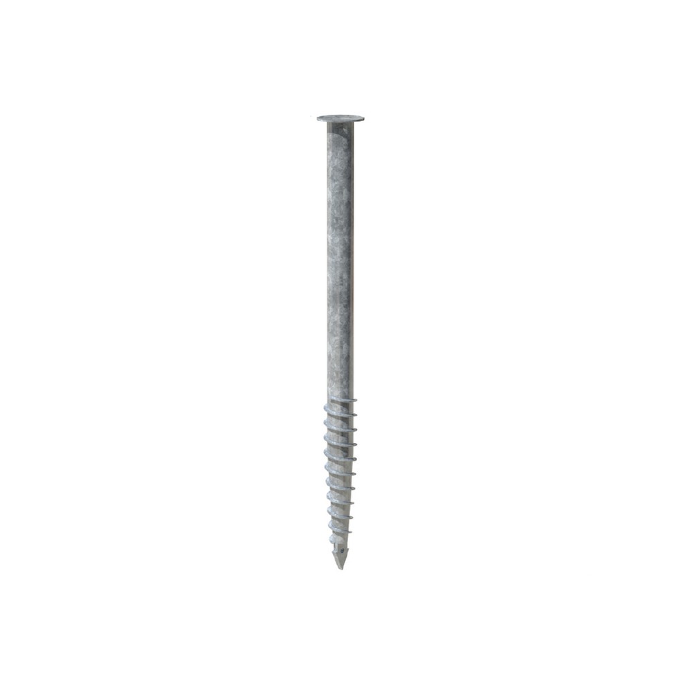 Ground Screw - F200 - 2050 x 76mm Galvanised Steel to DIN ISO 1461
