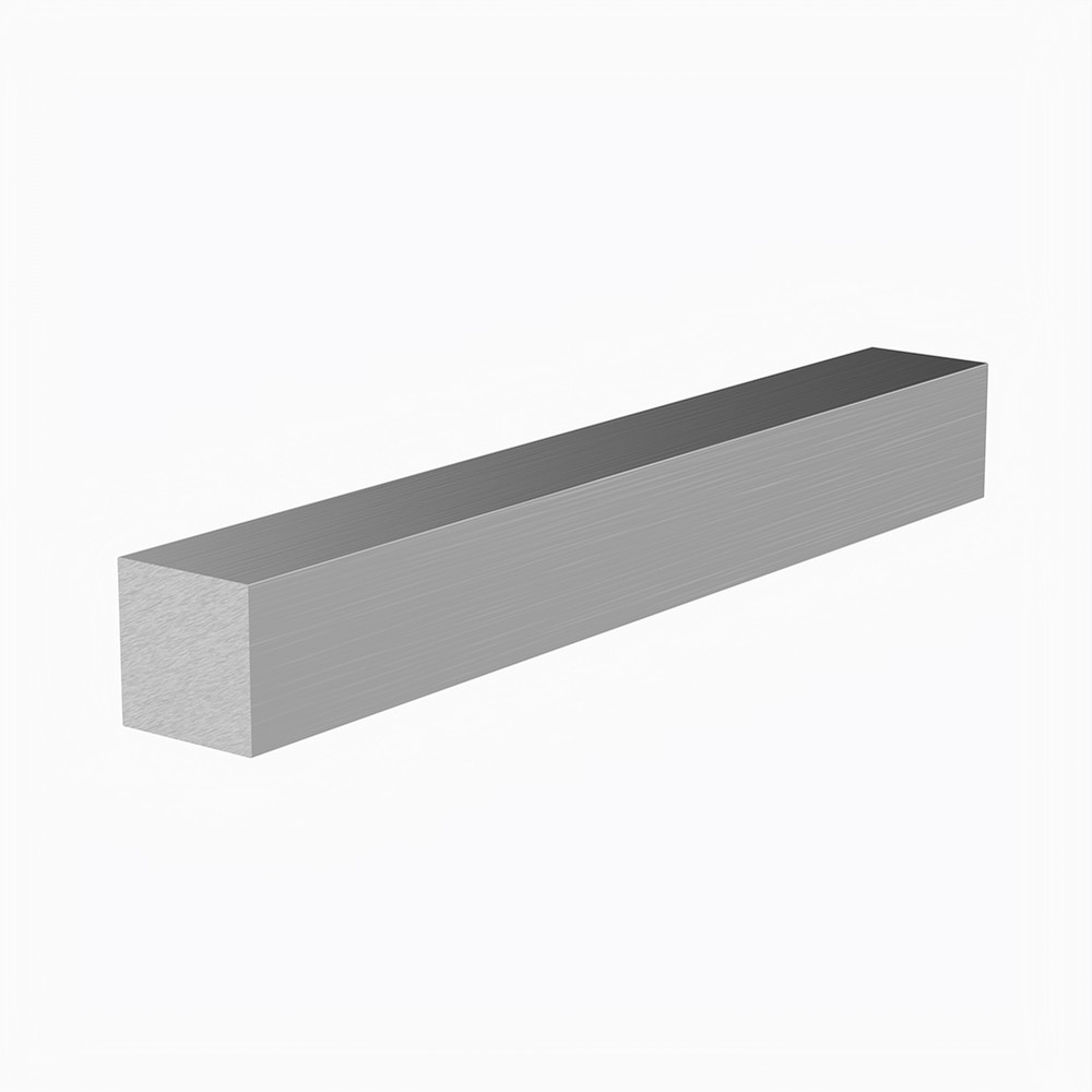 1" x L:5m Aluminium Square Bar Grade 6063 T6