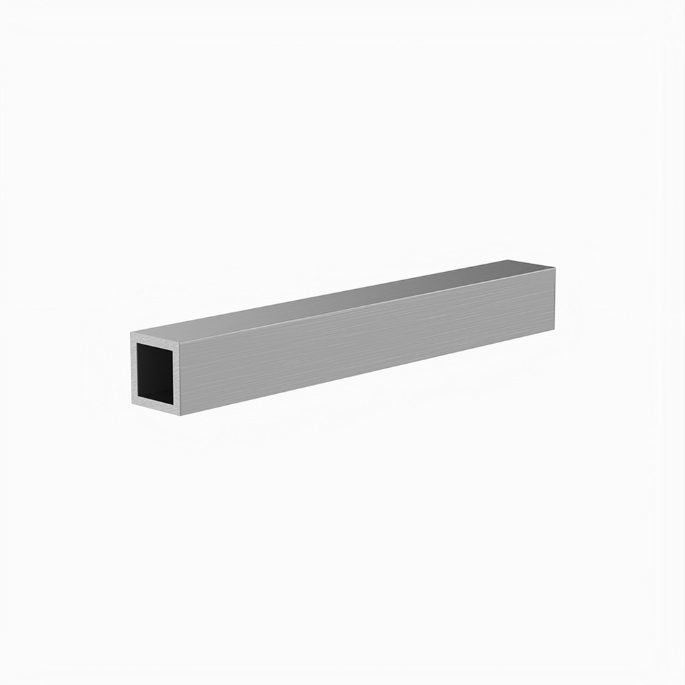 1 x 1 x 10g - L:5m Aluminium Square Box section Grade 6063 T6