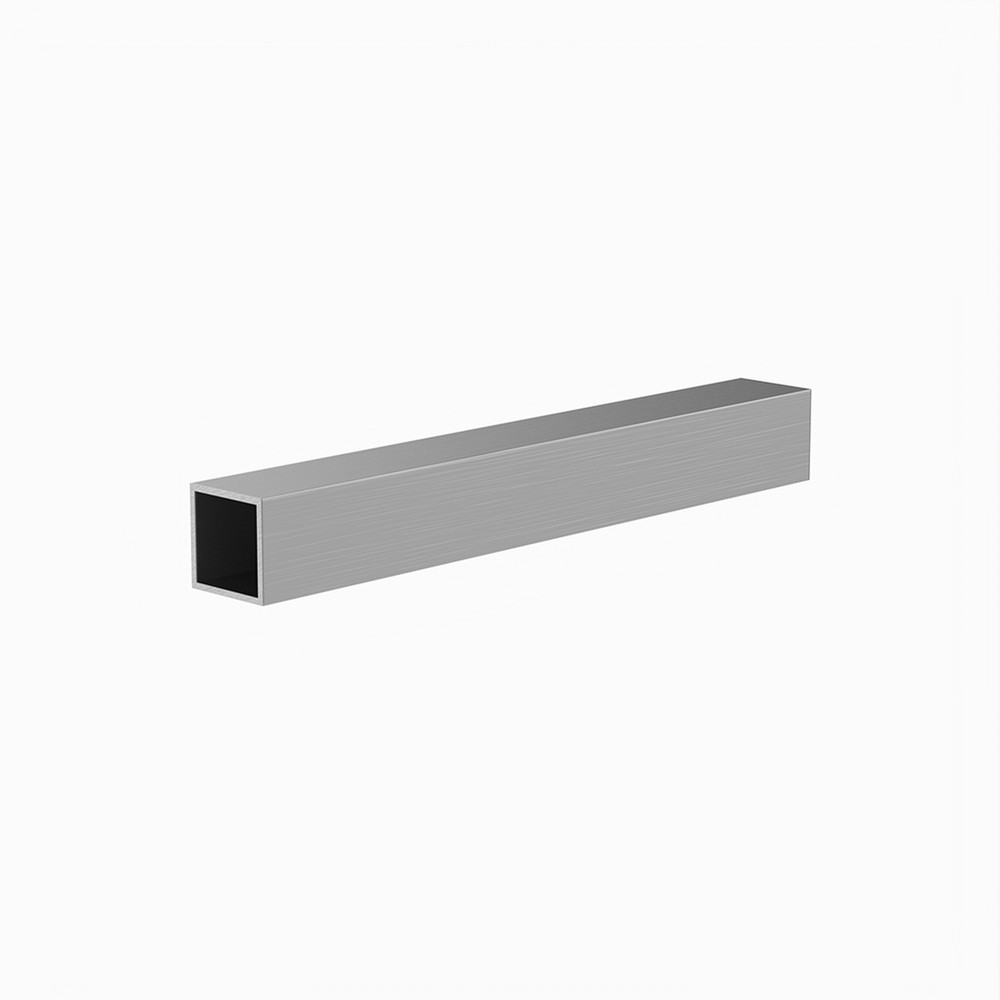 1" x 1 x 1 Aluminium Square Box Section 1.6mm - L:5m - Grade 6063 T6