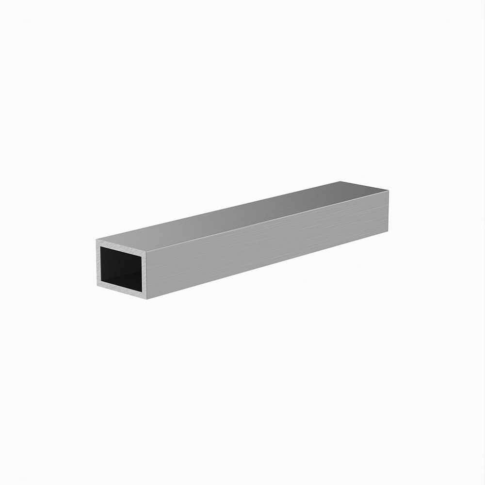 1.1/2 x 1 x 10g - L:5m Aluminium Rectangular Box Section Grade 6063 T6