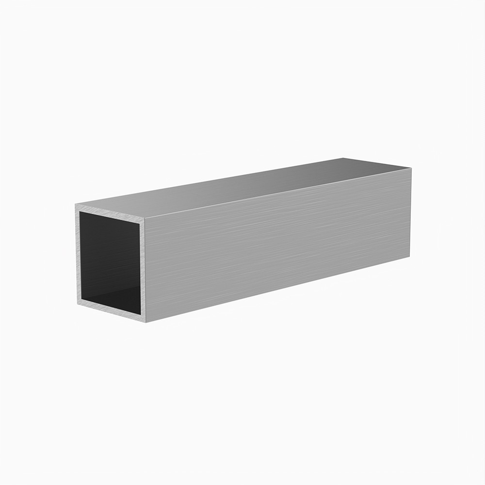2 x 2 x 10g - L:5m Aluminium Square Box section Grade 6063 T6