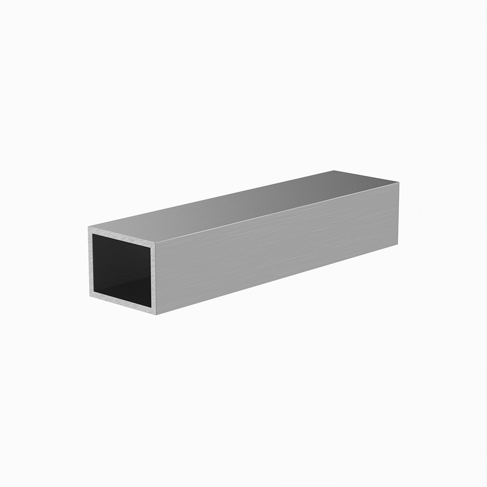 2 x 1.1/2 x 10G - L:5m Aluminium Rectangular Box Section Grade 6063 T6