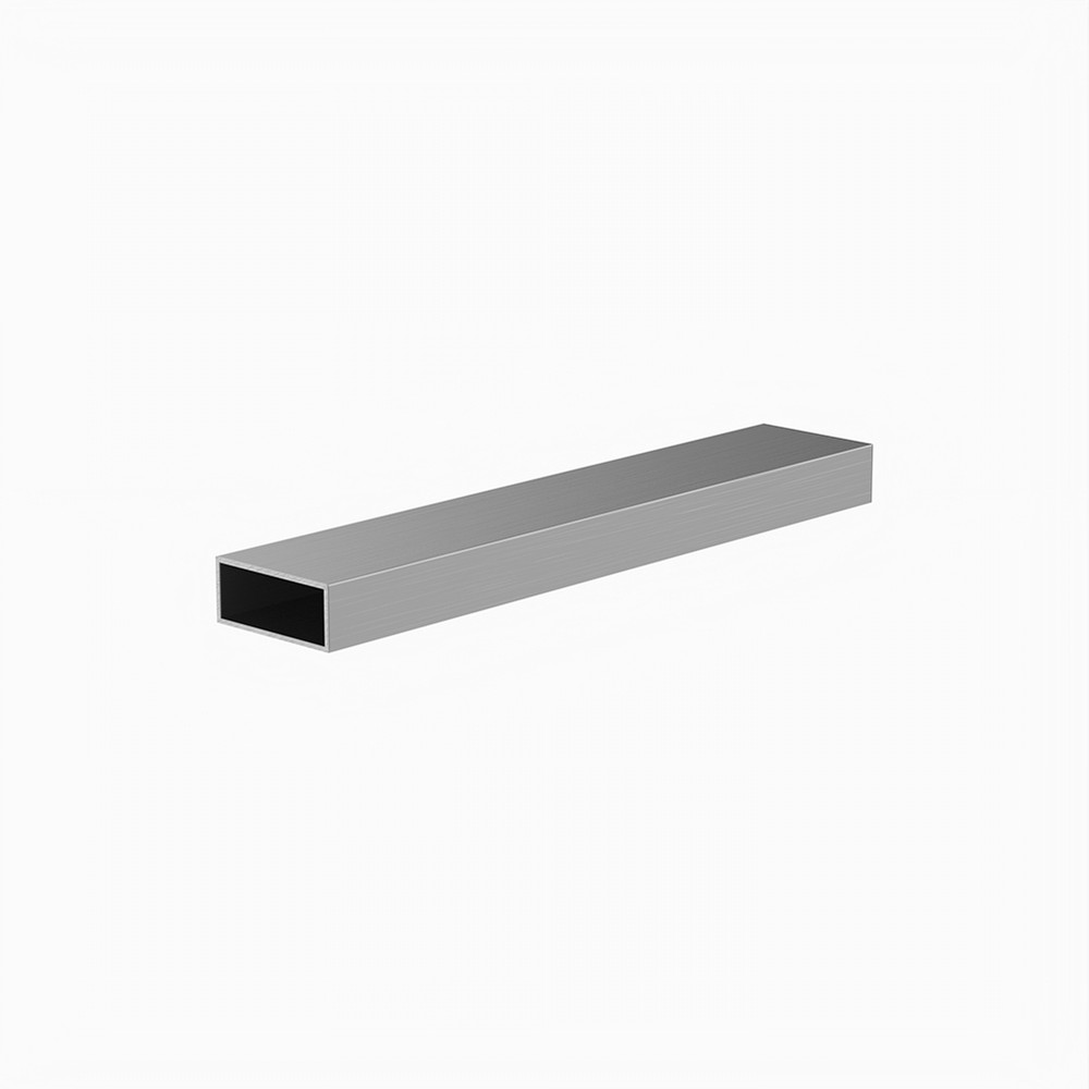 38 x 16 x 1.2mm - L:5m Aluminium Rectangular Box Section Mill Finish