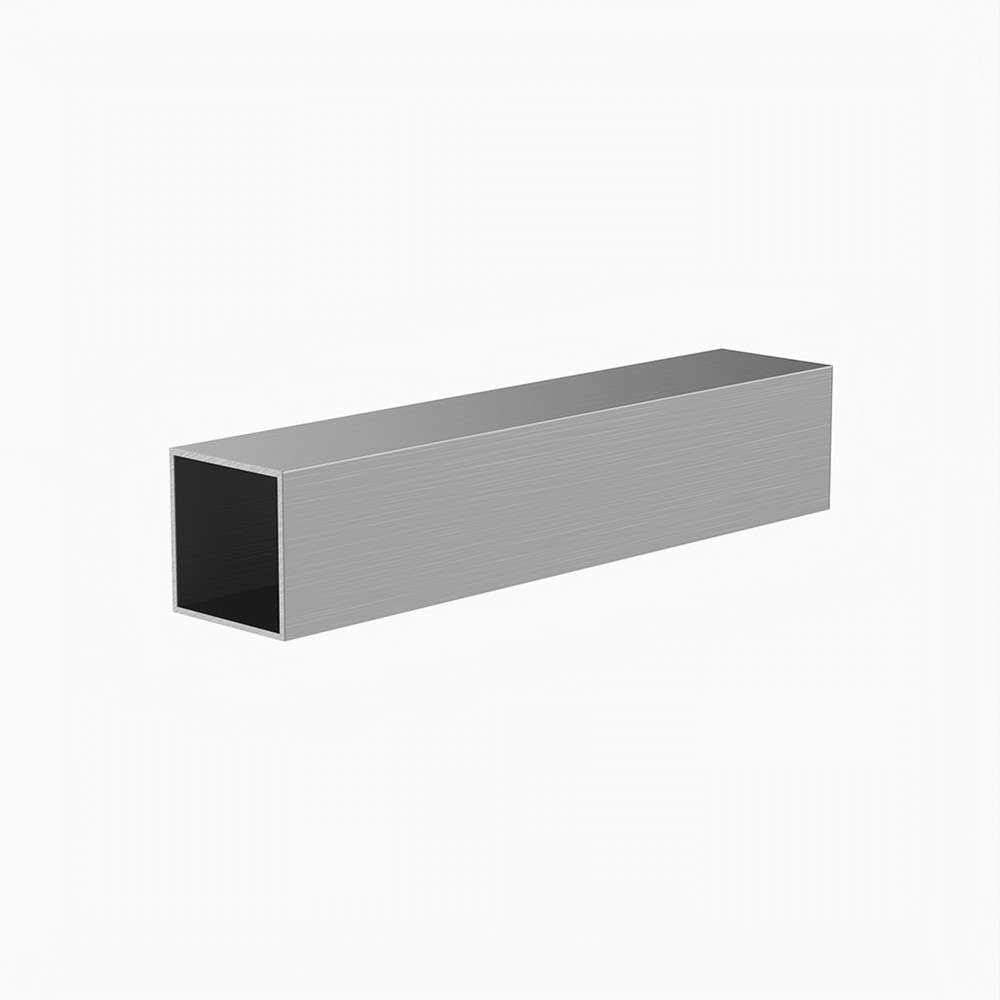 40 x 40 x 1.5mm - L:5m Aluminium Square Box Section Mill Finish