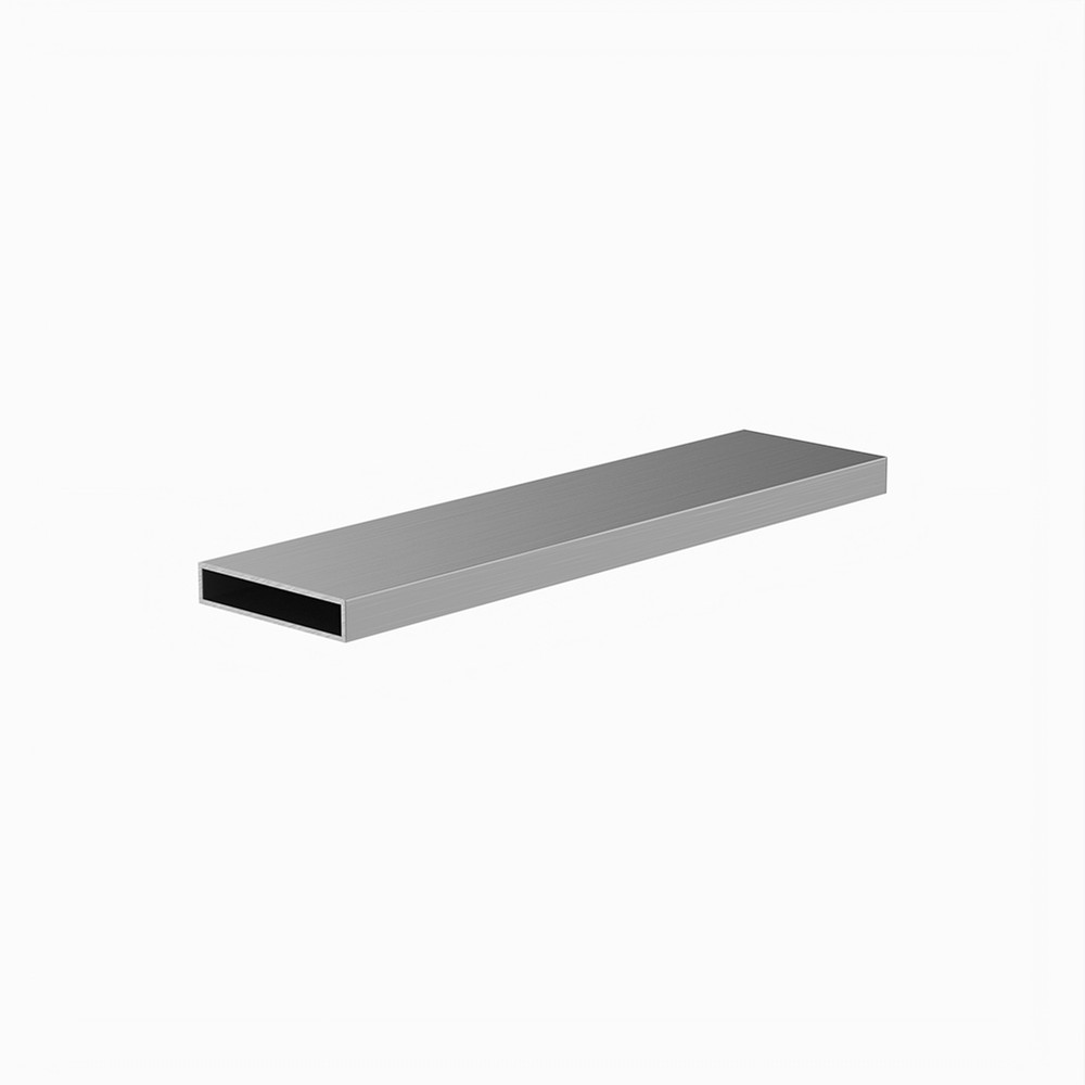 50 x 10 x 1.2mm - L:5m Aluminium Rectangular Box Section Mill Finish