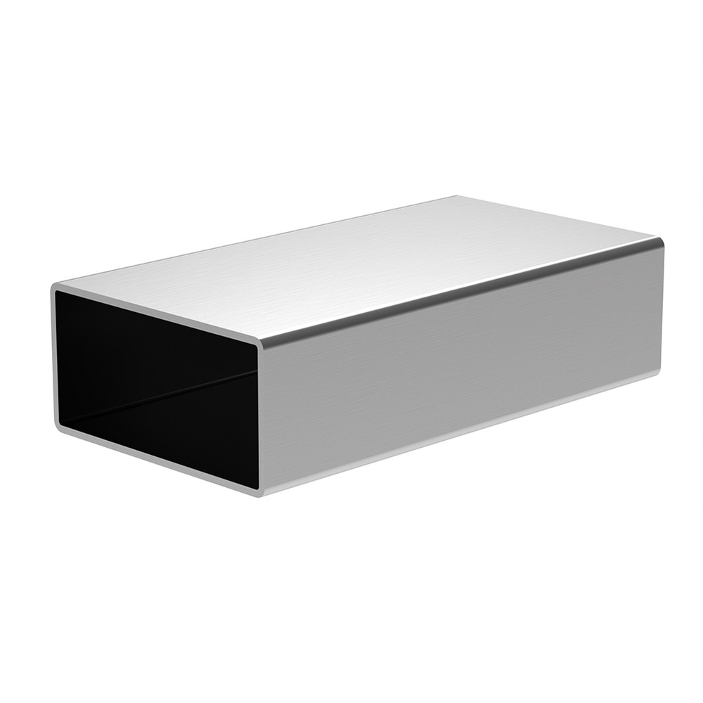 Stainless Steel Rectangular Box Section - 80 x 40 x 2mm - L:6m - Grade 304