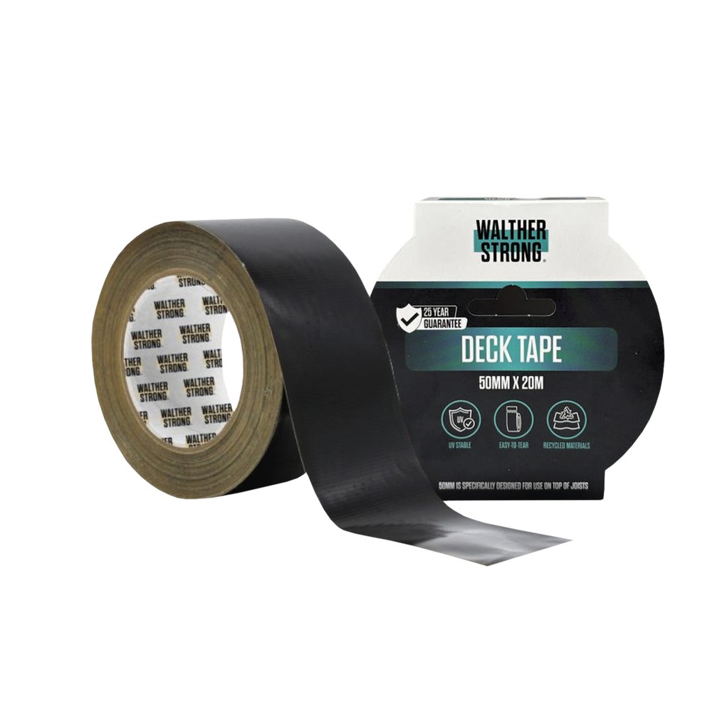 Deck Tape - 50mm x 20M - Black For the top of Single Joists
